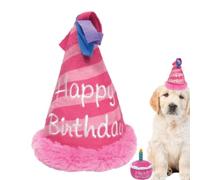Plush Birthday Cake Dog Chew Toy
