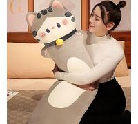 Plush Body Pillow, Cat, Moe, Soft Animal, Room, Extra Large, Sleeping Pillow, Healing Type, Doll, Funny, Cute, Large Female Cat, Mochi, Cushion, Pregnancy Pillow, Animal, Body Pillow, Kids, Gift