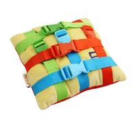Plush Buckle Sensory Pillow - Educational Learning Toy, 20 * 20cm Fine Motor Skill And Problem Solving Activity | Classroom Home Preschool Children Development Cognitive Play Activity Tool Supplies