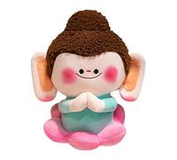 Plush Buddha | Plush & PP Cotton, Height 30 cm | Hands Together Transformable Design, Soft Cuddly | Birthday Party Gift for All Ages