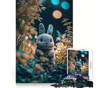 Plush Bunny Outside for Adults 1000 Piece Jigsaw Puzzle Mind Exercise Toy Family Joy Precision Cut Lovely Gift (38x52cm)