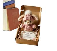 Plush Bunny Toy - 18cm Soft Rabbit Hugging Doll, Mini Stuffed Animal Companion | Cute Comfort Decorative for Girls Kids Birthday Christmas Easter Valentines Indoor Desk Sofa Car Use