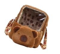 Plush Capybara Backpack Spacious School Bag For Students Seeking Unique Styles Great For Various Occasion Fun Backpack For School