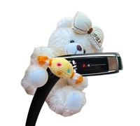 Plush Car Bear Doll - 20cm Wiper Shift Handle Decorative Toy, Soft Skin-Friendly Interior Accessory | Creative Dashboard Decoration for RV Truck Sedan Small SUV Cute Auto Companion