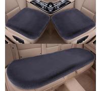 Plush Car Front Seat Cushion Seat Covers for Dodge Nitro 2007-2011, Winter Soft and Warm Front Back Seat Pad Protector Mat Car Interior Accessories,B/Grey