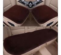 Plush Car Front Seat Cushion Seat Covers for Kia Stonic 2017-2020, Winter Soft and Warm Front Back Seat Pad Protector Mat Car Interior Accessories,D/Brown