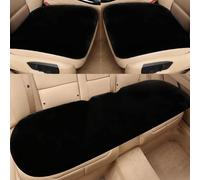 Plush Car Front Seat Cushion Seat Covers for Nissan Qashqai 2020-2024, Winter Soft and Warm Front Back Seat Pad Protector Mat Car Interior Accessories,A/Black