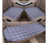 Plush Car Seat Covers Set for Buick Encore 2013-2019, Front Back Seat Cushions Winter Warm Non-Slip Protection 3-Piece Set,Grey