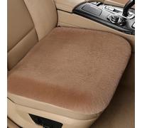 Plush Car Seat Cushion For Audi A1 4 doors, Car Seat Cushion for Winter, Soft Fluffy Warm Faux Rabbit Fur with Elastic Hooks,Bean paste color