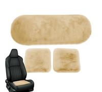 Plush Car Seat Cushion Set,Winter Car Seat Cushion | Warm Cushion Set for Front and Back,3X Thickened Car Seat Covers,