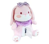 Plush Car Tissue Cover - Soft Car Storage Box with Cute Dolls Design, Practical Holder for Napkins, Snacks, Daily Use Items | Organize for