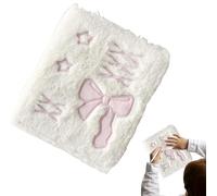 Plush Card Binder,A6 Sticker Picture Storage Book with Inner Pages - Portable Sticker Notebook,for Receipts Tickets Craft Projects Artists Scrapbookers Students DIY Enthusiasts Home Classroom