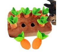 Plush Carrot Dog Toy - Interactive Stuffed Carrot Toy for Puppies - Puppies Interactive Puzzle Game | Against Boredom Movement Enrichment Indoor Outdoor Home