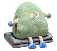 Plush Cartoon Pillow with Builts in Blanket and Hand Warmer Design Ergonomic Lumbar Cushion for Office Home Lumbar Pillow