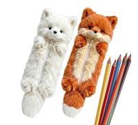 Plush Case 2 Pieces Animal Stationery Organizer Bag