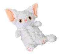 Plush Case, Cat Case, Animal Case, Multifunctional Pencil Case for Cats, School Material, Large Pencil Case for Teens, Design Cat for Cat Lovers and, White, riferimento alla descrizione, See