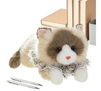 Plush Cat, 30 cm, Cute Realistic Soft Throw Cushion, Plush Cat for Children - For Children, Teenagers and Adults as well as for Home, Office, Student Room, Car, Sofa, Bedroom and Children's Room