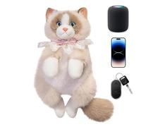 Plush Cat Backpack 50cm Soft Plush Cute Realistic Cat Shape School Bag With Meowing Sound, Handmade Brown/White/Gray/Black Shoulder Bag, Lightweight 470g Gift For Girls, Kids, And Çat Lovers