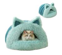 Plush Cat Ears Pet Nest - Cat Nest and Dog Nest, Large Scarf, Pet Nest, Non-Slip Base, Pet Supplies, Winter Warm and Thickened Internet Celebrity Nest