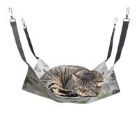 Plush Cat Hammock | Cat Cat Hammock, Breathable Cat Hammock Cage | Space Saving Hammock Cartoon Polling Bed with Hooks at Rest, Nap , Sleep