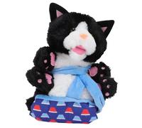 Plush Cat Hand Puppet, Interactive Soft Toy for Cats Wrestling, Encourages Motor Skills Exercise, Portable and Lightweight, Provides Hours of Fun, Enhances Pet Owner Bond