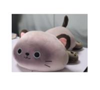 Plush Cat Heat Pad Electric Heat Pad Electric Heating Pad USB Powered Portable Menstrual Heating Pad for Period Pain Relief Neck Shoulder Back Animal Shaped Stuffed Heated Pads Gift for Unisex (Grey)