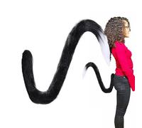 Plush Cat - Long Costume Prop, Furry Accessory, Cosplay Dress Up| Soft Faux for Party Birthday Halloween Easter Carnival and with animal costume occasions fun