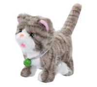 Plush Cat Musical Toy - Realistic Interactive with Sound 17cm | Tail-Wagging Electric Cat Kids Toy,for Preschoolers Teens Children Pet Lovers Christmas Birthday New Year