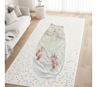 Plush Cat Print Adorable Cats Envelopes Sleeping Bag,Cat Sleeping Bag for Humans, Giant Plush Envelope Design with Soft Flannel Lining Self, Cute Cat Themed Warm Blanket for Home, Camping (AA)