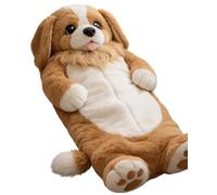 Plush Cat Print Sleeping Bag | 175x80cm Adult Sleeping Bags With Soft Flannel Lining Self | Cute Cat Themed Warm Blanket For Home, Camping, Machine Washable Dog I