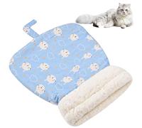 Plush Cat Sleeping Bag - 21.6 x 17.7 in Warm Winter Bed for Cats and Small Dogs. Soft, self-Warming Design Locks in Heat for Cozy Comfort