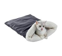 Plush Cat Sleeping Bag - 65x45x3cm Velvet Pet Snuggle Sack, Warm Soft Nest Cushion | Cozy Cat Sleeping Pouch Bed For Cuddle Rest Hiding Travel Home Car Autumn Winter Christmas Comfortable Pet Nesting