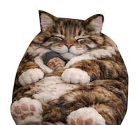 Plush Cat Sleeping Bag for Adults, Envelope Blanket for Camping & Lounging | Ultra Soft Fleece Wearable Blanket, Cute Cat Print, Washable Warm Lounging Bag for Home, Camping & Travel