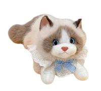 Plush Cat | Soft Kitten Doll Home Decor | Cat and Kitten Plush Toy for Kids Adults Birthday Halloween Party Travel Car Bedroom Sofa Apartment