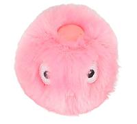 Plush Cat Toy Balls Fluffy Cat Toy with Lifelike Sounds for Cats Interactive Playtime 1 Pack (Plush pink (birdsong))