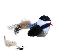 Plush Cat Toy Bird Chirp - Bird Simulation Cat Toy, Interactive Bird Simulation Cat Toy | Durables Flapping Chirping Cat Toys, Velvety Kitti Entertainment Sound for Exercise, Cats to Alone Kitten