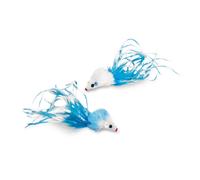 Plush cat toy mouse with feather, catnip Nobby Pet