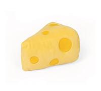 Plush Catnip Toy, Squeaky Soft Cheese Shape Teething Cat Chewing Toy, Kitten Interactive Toys Chew Bite Kick Toys Supplies Bunny Plushie Puppy Teething Toys for Kitten Indoor