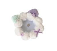 Plush Cats Ear Badge Holder Anime Goods Trendy Backpack Decorations Photocard Student Card Protective Sleeve Plush Cats Ear Badge