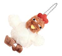 Plush Chick Pendant - Cute Stuffed Chicken Charm, Mini Egg Laying Animal Keychain Accessory, Soft Cartoon Bird Bag Ornament | Lightweight Cute Carrying Decoration For Girls Backpack Handbag