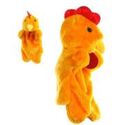 Plush Chicken Puppet - Animal Hand Puppet Toy, Soft Finger Puppets | Long Lasting Cartoon Farm Animal Role Play Teaching Prop, Animated Bird Puppets For Storytime, Classroom And Interactive Play