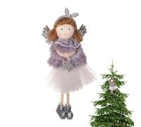 Plush Christmas Angel Doll | Soft Stuffed Angel Ornament For Tree, Window & Door Decor | Colorful Holiday Plush Decoration For Christmas & New Year | Cute Winter Home Décor Pendant