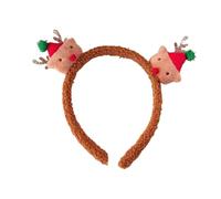Plush Christmas Headbands Holiday Funny Festives Hair Hoop Party Headgear for Parties and Gatherings