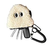 Plush Coin Bag Rice Ball Design Plush Soft Wear-Resistant Coin Purse