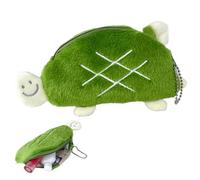 Plush Coin Pouch, Portable Outdoor Plush Sea Turtle Change Purse Bag Pendant, Multi-Purpose Design, Compact Coin Purse for Outdoor Activities, Sports, Hiking, 5.91 x 4.72 x 0.79 inches, Woolly Turtle,