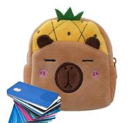 Plush Coin Purse | Cute Cartoon Capibara Wallet | Soft Plush Coin Purse Organizer, Adorable Capibara Theme Portable Purse for Women Girls Kids Travel Snacks Us, yellow, riferimento alla