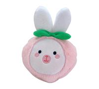 Plush Coin Purse Cute Rabbit Portable Kids Change Purse for Cosmetics Lipstick Data Line Bluetooth Earphone Storage Soft Plush Material Lightweight Compact Design