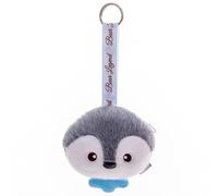 Plush Coin Purse Keychain | Cash Pouch and Change Purse | Portable Key Chain Wallet with Zipper | Cartoon Animal for Travel and Everyday Use, White, S, Cartoon