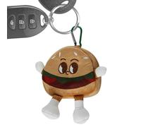 Plush Coin Purso - Funny Toast Burgers Design, Cute Cartoon Key Bag | Zipper Change Bag for Women, Men and Kids, Wallet, Hamburger, Consulte la descripción, See description