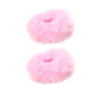 Plush Colorful Hair Scrunchies, Faux Elastic Hair Ties, Bobbles Ponytail Holder Accessories for Women Girls ()